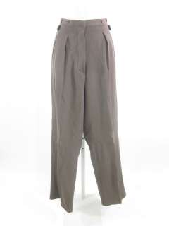 you are bidding on emporio armani stone wool button fly dress pants 