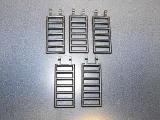 Lego Lot Of 5 Black Ladders 7 x 3 With Clip Ends  