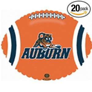  Auburn Tigers 18 Inch Football Shaped Foil Balloon Health 
