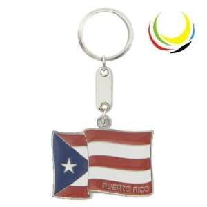  Keychain PUERTO RICO FLAG 