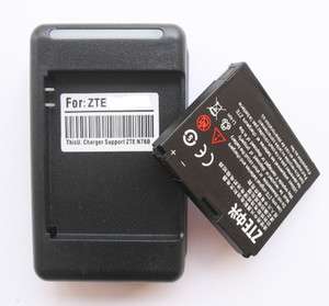 Battery & Charger AT&T Avail Z990 ZTE 1500mah  