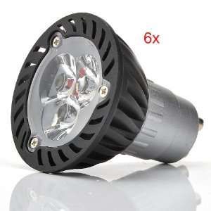 com ATC 6pak LED Light bulb SpotLight 3 Watt, Cool White Replacement 