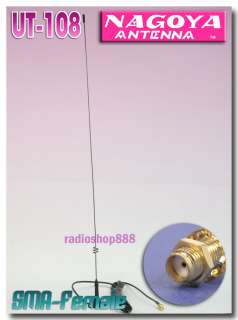Original NAGOYA ( UT 108UV SMAF ) Super Magnet Antenna Dual Band