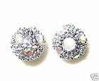 10mm Swarovski Pave Ball Beads Silver Crystal AS14 items in 