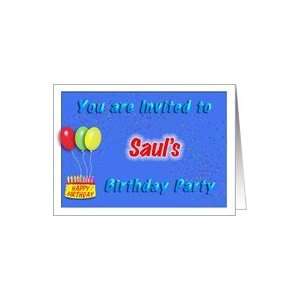    Sauls Birthday, Invitation to the Party Card Toys & Games