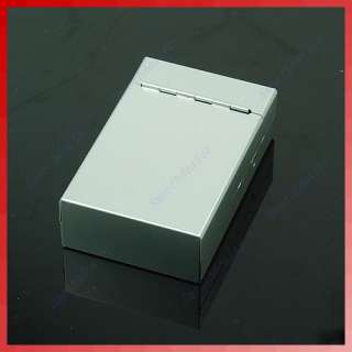   Magnetic Aluminum Cigar Cigarette Case Pocket Box 20 PCS Silver  