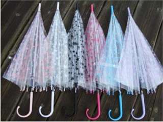 Color Stars New Transparent Women Umbrella/ Rain Umbrella AU006 