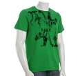 juicy couture green cotton bi polar crewneck t shirt