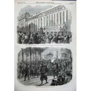 1859 French Troops Prince Eugene Barracks Zouaves Paris  