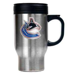 Vancouver Canucks NHL Stainless Steel Travel Mug   Primary Logo 