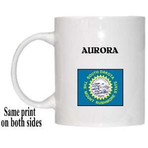    US State Flag   AURORA, South Dakota (SD) Mug 