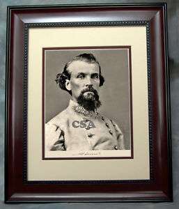 Lt. General Nathan Bedford Forrest • SIGNED • FRAMED  