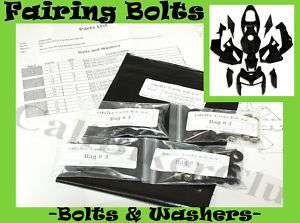 CBR954RR Honda 02 03 Fairing Bolts bolt Set Screws kit  