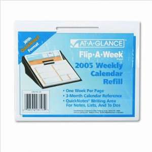  AAGSW70650   2008 Flip A Week Desk Calendar Refill with 