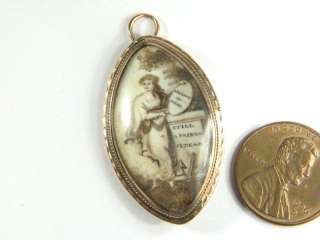 beautiful and fabulously collectable Georgian period sepia pendant