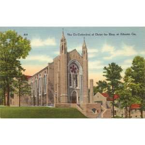   Vintage Postcard The Co Cathedral of Christ the King Atlanta Georgia