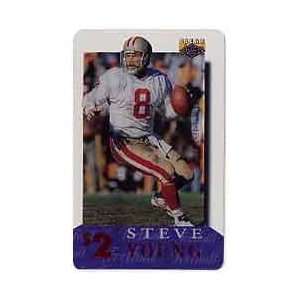   Clear Assets 1996 $2. Steve Young (Card #27 of 30) 