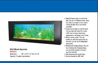 Wall Aquarium w/ Plasma TV Mounting Bracket 66 x 24  