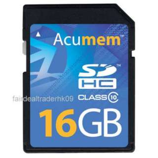 Acumem 16GB SD HC SDHC 16 G GB 16G Class 10 Memory Card  