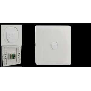  Amico 6P 4C RJ11 Telephone Outlet Socket Wall Plate White 