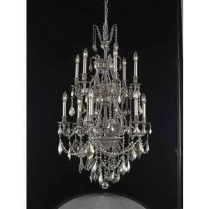   Lighting 9612D27PW GT/RC Monarch 12 Light Chandeliers in Pewter