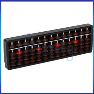 Mini Plastic Abacus Arithmetic Soroban Calculating Tool 13 Rods Beads 