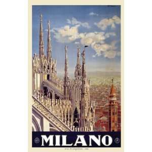  Fridgedoor Milano Italy Travel Poster Magnet Automotive