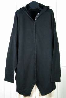 Blue Fish Barclay Studio Fleece Hooded Joy Jacket Black Size 2  