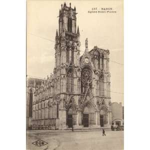  Vintage Postcard Church of St. Pierre   Nancy France 