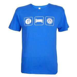  Volkswagen Eat Sleep Vw Tshirt ROYAL 2X Automotive