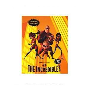  Incredibles Movie Poster, 11 x 14 (2004)