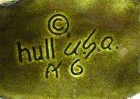 Vintage Hull USA Art Pottery Planter Green Drip Leaf  