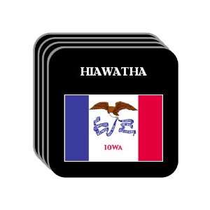  US State Flag   HIAWATHA, Iowa (IA) Set of 4 Mini Mousepad 