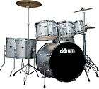 ddrum D2 7 Piece Drum Set with Free Sabian Crash Cymbal Silver