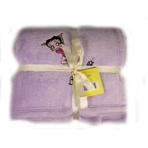  Betty Boop Fleece Throw Blanket   Fabulous Betty Purple 