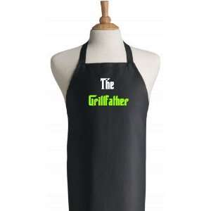    The Grillfather Funny Black Barbecue Aprons