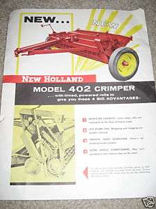 New Holland 402 Hay Crimper Advertisement  