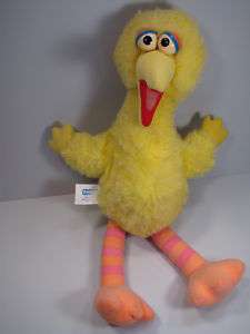 USED AS IS Vintage HUGE Sesame Street Big Bird Stuffed Plush Doll 21 