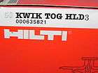 hilti kwik tog hld 3 anchor 000635821 qty 50 expedited shipping 