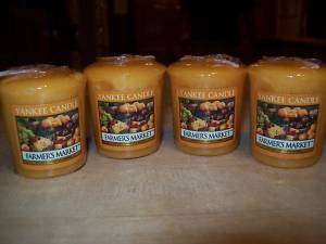 Yankee Candle Lot of 4 Farmers Market Votives  