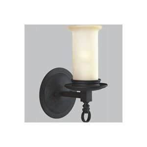  Santiago Forged Black One Light Vanity Lamp