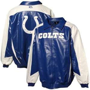  Indianapolis Colts Big and Tall Pleather Jacket Sports 