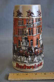 1986 Budweiser Historical Landmark Beer Stein Brew Mug  