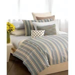  DKNY Play With Blue Flat Sheet, Queen/King meadow stripe 