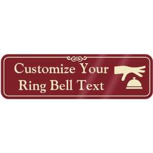    Ring Bell Symbol Sign ShowCase Sign, 10 x 3