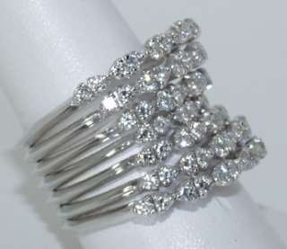 CRIVELLI 18 KT. WHITE GOLD AND DIAMOND RING WOW  