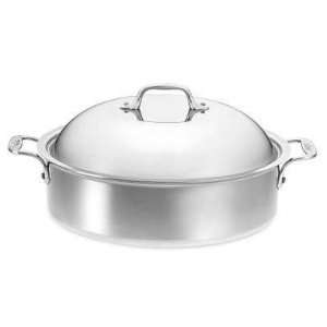 All Clad Tri Ply Stainless Steel 6 qt. French Braiser w/Rack (4515 