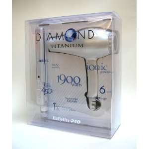  Babyliss Diamond Titanium Dryer and Iron Beauty