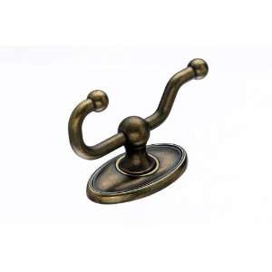   Knobs   Bath Double Hook   Greman Bronze   Oval Back Plate (Tked2Gbzc