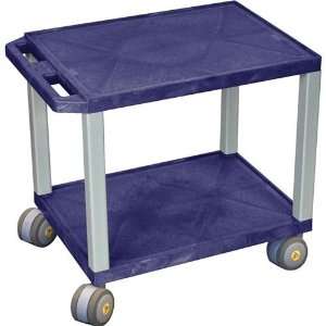   Blue Non Magnetic MRI Safe Cart with Nickel Legs